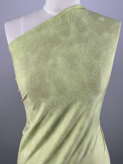 Designer Lycra Sage Suede - Margarita - 150cm