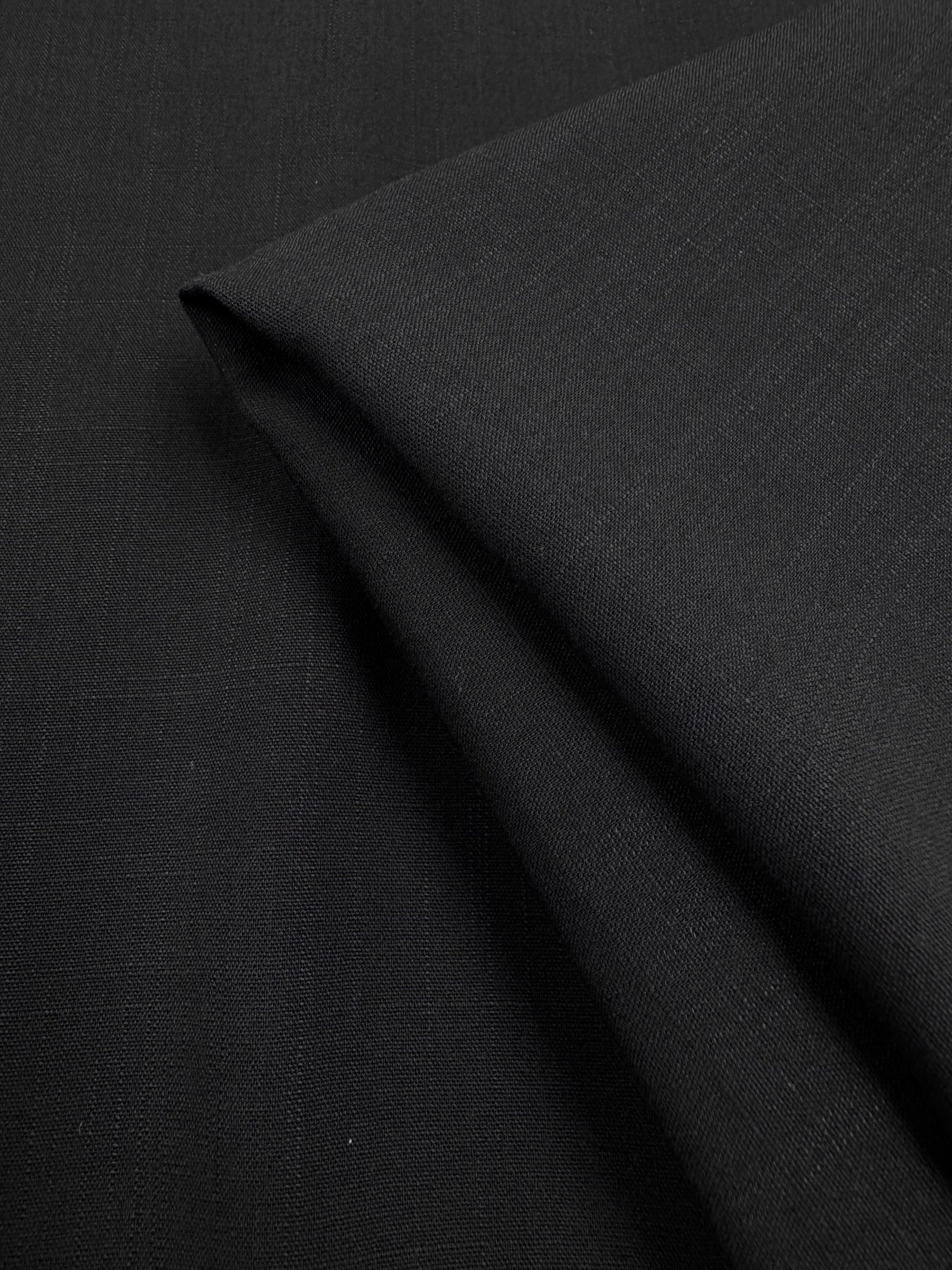 Linen Blend - Dark Night - 150cm