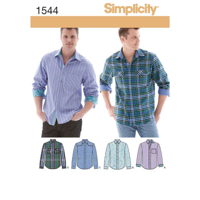 Pattern - Simplicity - S1544 - Men’s Shirt with Fabric Variations