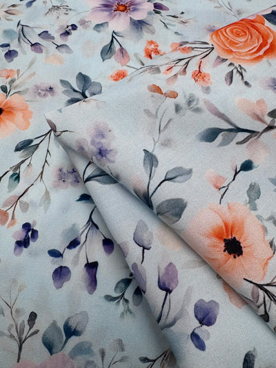 Silkyfall rayon - Misty bloom - 150cm