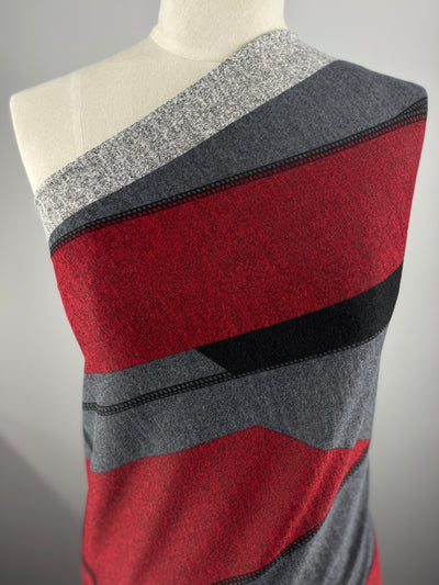 Textured Knit - Geo Circuit - 150cm