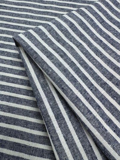 Linen Blend Stripes - Sailor - 140cm