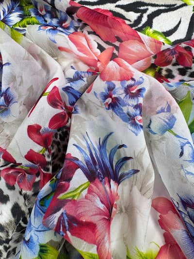 Printed Chiffon - Safari Bloom - 150cm