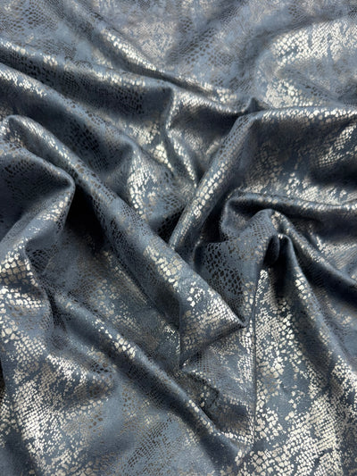Designer Faux Suede - Ghost Cobra - 150cm