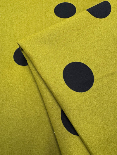 Designer Rayon - Citron Dots - 145cm