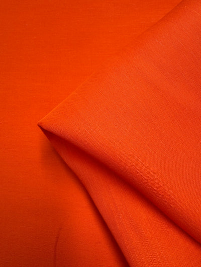 Linen Blend  - Spicy Orange - 155cm