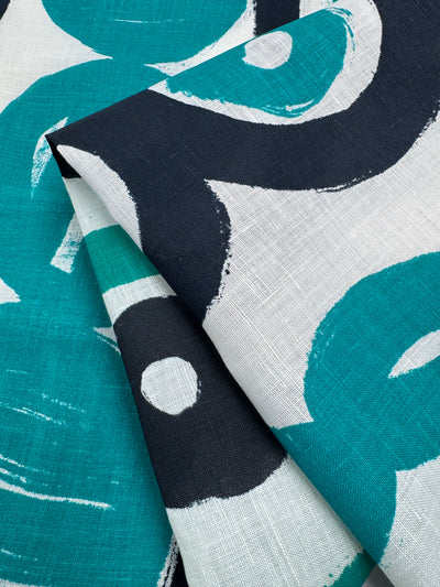 100% Pure Linen - Kori Circle - 140Cm