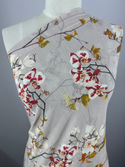 Designer Printed Lycra -  Blush Orchid - 148cm