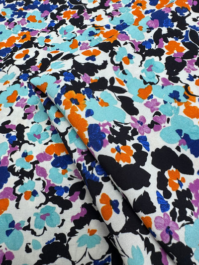 Designer Rayon - Magenta Ditsy - 145cm