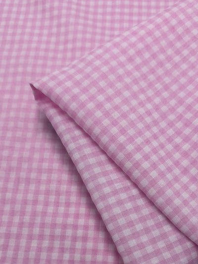 Linen Blend - Pink & White Mini - 145cm