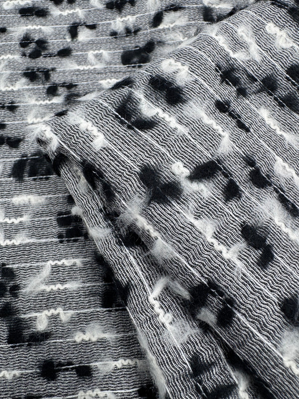 Texted Silk - Shadow Ripple - 150cm