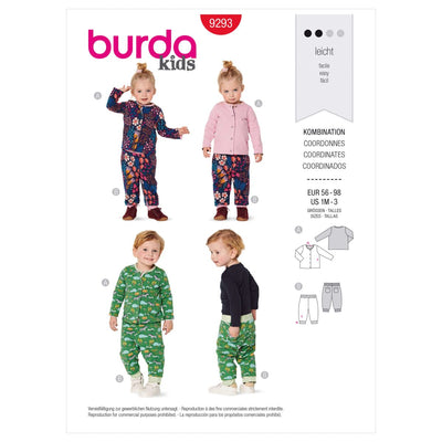 Pattern - Burda - 9293 - Babies’ Jacket and Trousers