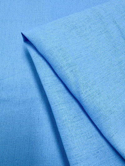 Linen Blend - Cyan Blue - 140cm