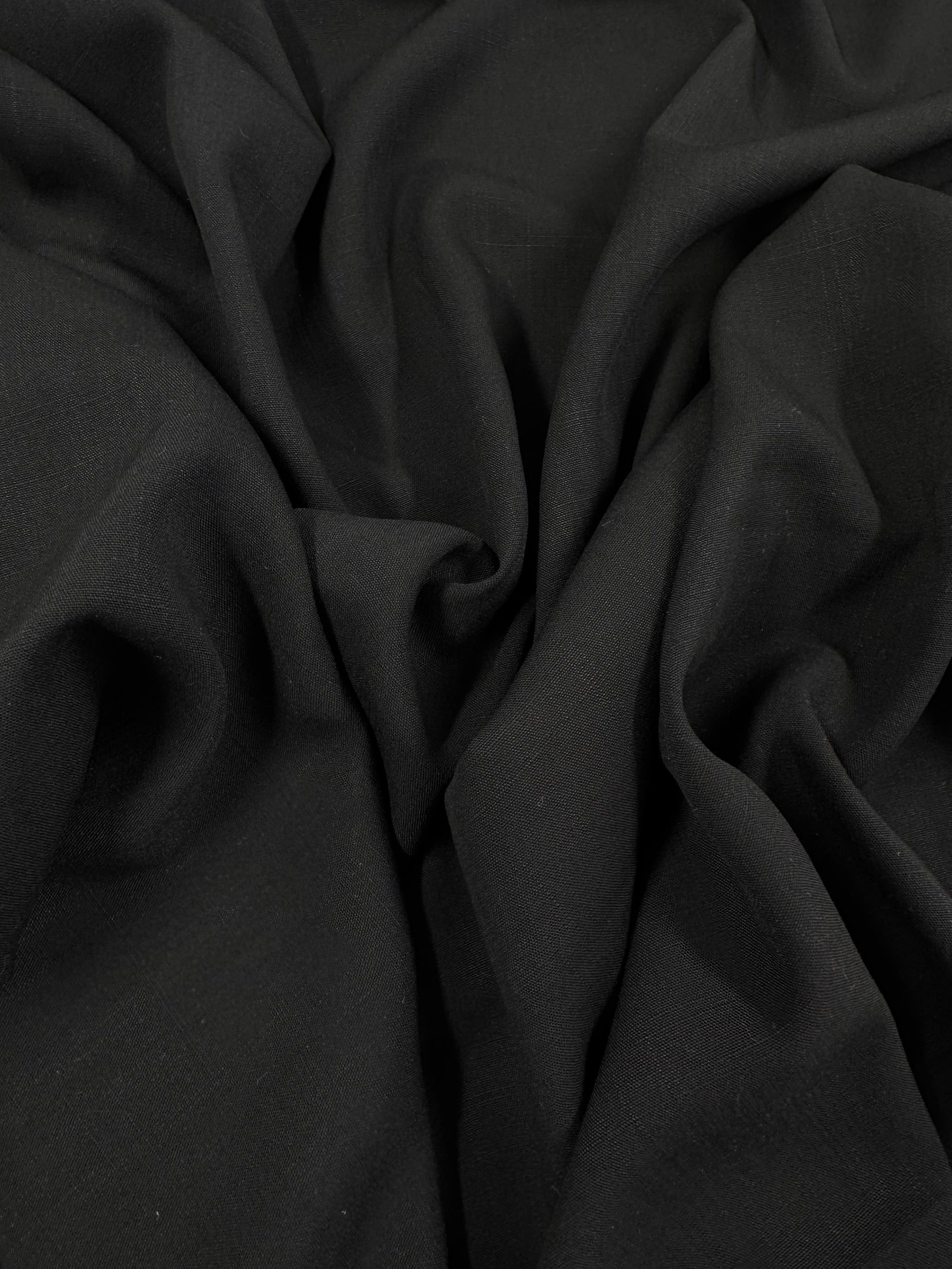 Linen Blend - Dark Night - 150cm