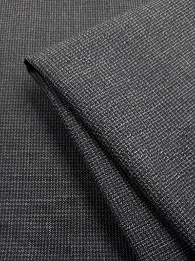 Pure Wool Suiting - houndstooth Brown - 155cm