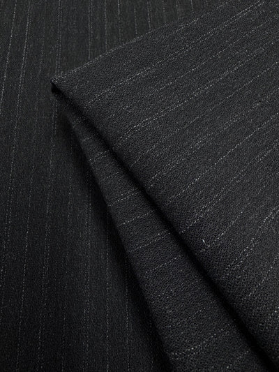 Pure Wool Wide Striped Suiting - 160cm