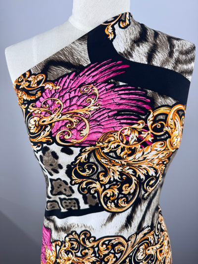 Designer Printed Lycra - Royal Baroque - 150cm