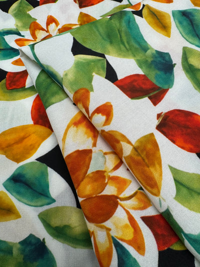 Autumn Sun Flower Silkyfall rayon fabric