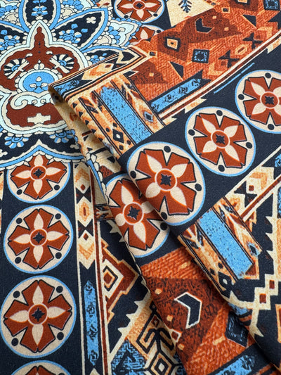 Desert Aztec printed cotton fabric
