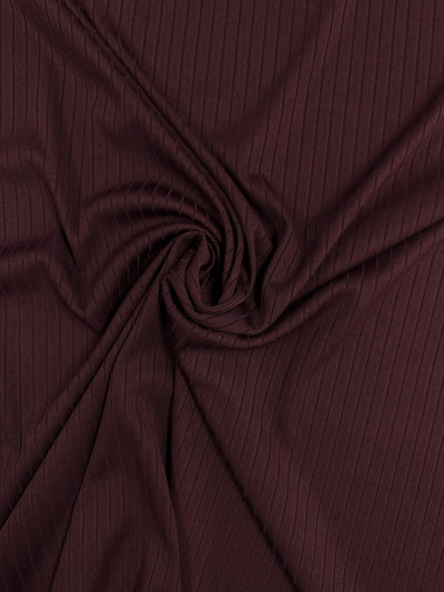 Rib Knit - Burgundy - 175cm