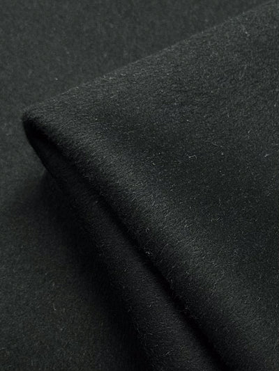 Close-up of Super Cheap Fabrics' Wool Cashmere - Charcoal - 148cm, highlighting its luxurious softness and subtle sheen.