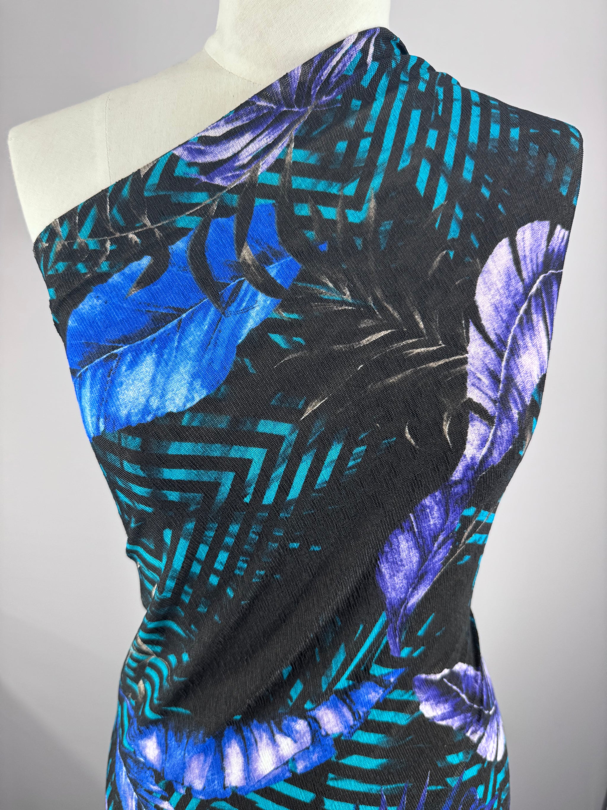 Textured Knit - Midnight Feather - 140cm