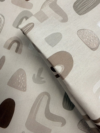 Printed Cotton - Stone Abstract - 150cm