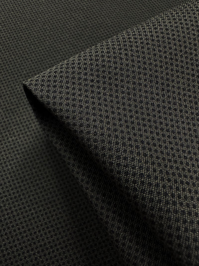 Printed Bengaline - Pin Dot Khaki - 150cm