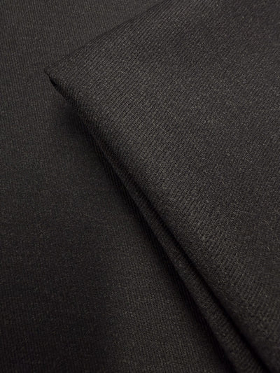 Pure Wool Twill Suiting - Charcoal - 154cm