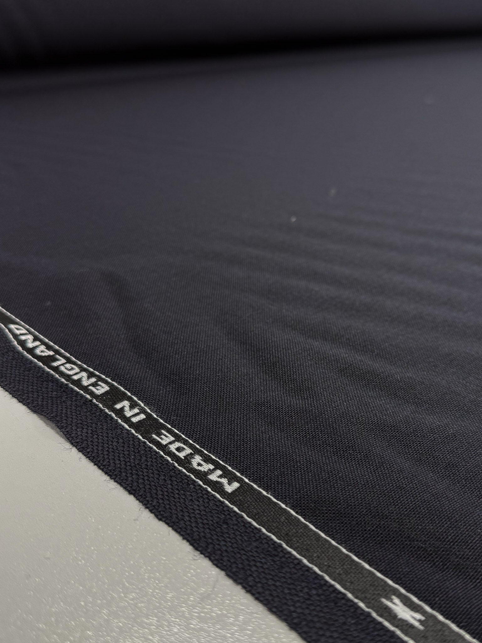 Pure Worsted Wool Suiting - Ink - 155cm
