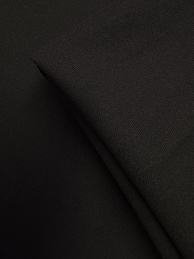 Pure Wool Twill Suiting - Black - 158cm