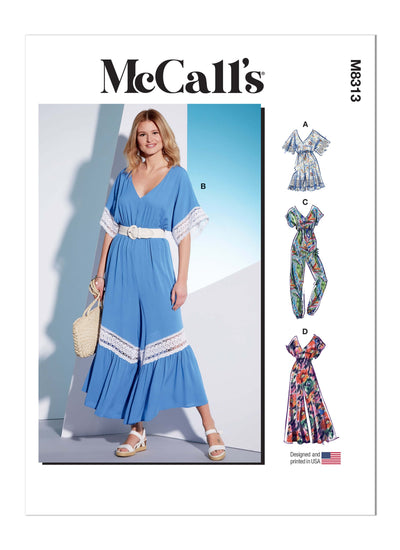 Pattern - Mccall's - M8313 - Misses’ Romper and Jumpsuits