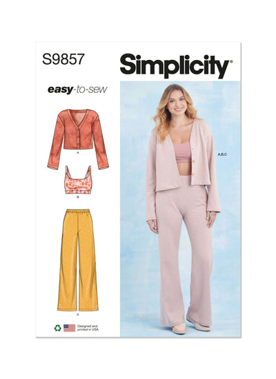 Pattern - Simplicity - S9857 - Misses’ Knit Loungewear