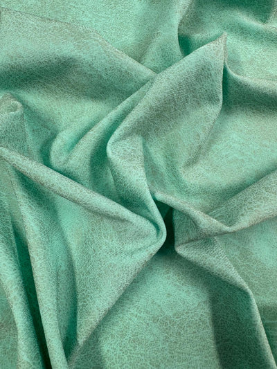 Designer Lycra Sage Suede - Ice Green - 150cm