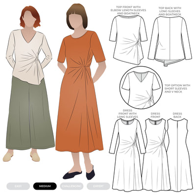 Pattern - Style Arc - Lumi Knit Top and Dress Multi Size
