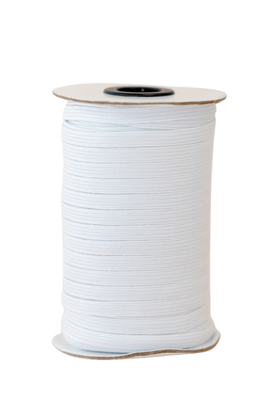 5mm White Elastic - 50 Metre Roll