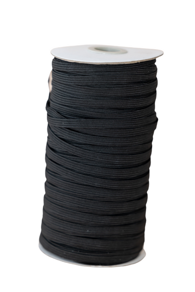 6mm Black Elastic - 100 Metre Roll