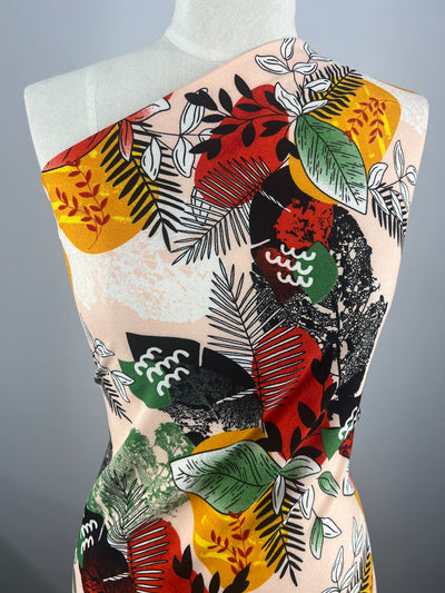 Printed Crepe - Jungle Sunset - 140cm