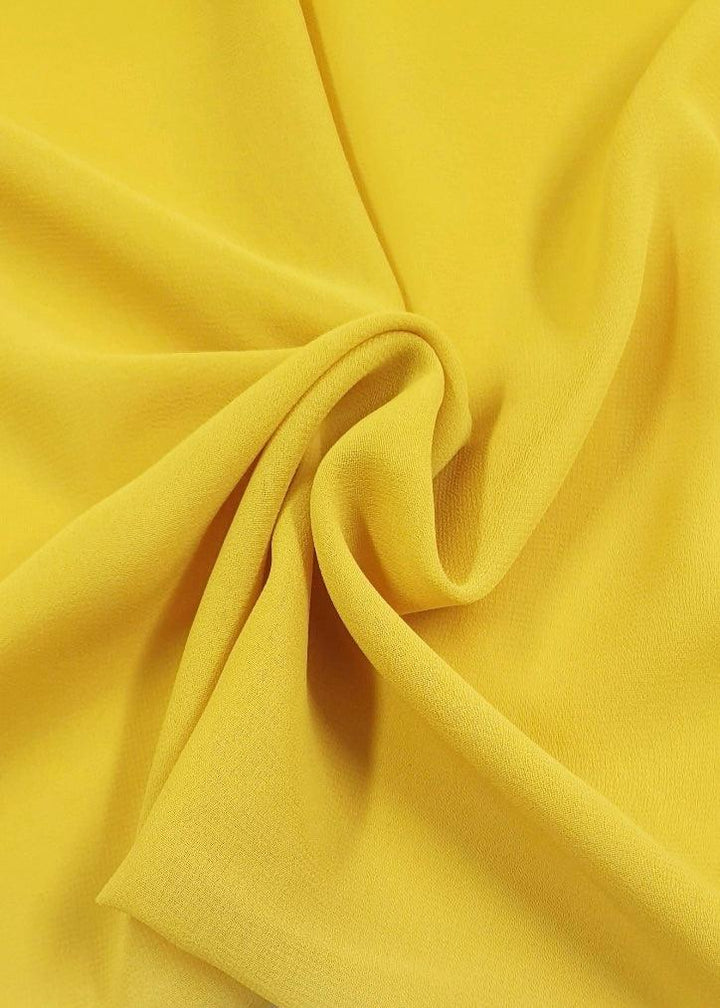 Hi-Multi Chiffon - Mustard - 150cm - Super Cheap Fabrics